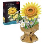 Конструктор Cubik Fun W3303h 3D puzzle Buchet de floarea-soarelui, 102 elemente