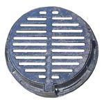 Аксессуар для дома Uniplast 160131 Сapac rotund ventilat din fonta cu rama si bulon D.500 B125 (450x540x35 mm, 20 kg)
