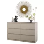Комод MebelStar NEO 6S 120x43x75.5 Cashmere (MBS-1085)