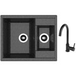 Мойка кухонная со смесителем Dr.Gans Astra 620K + SanDonna F 7073 negru