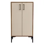 Raft pentru încălțăminte Trendy Prag, Nuc, Smantana 60x111x35cm