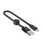 Hoco Cable USB to Micro USB X35 Premium 2.4A 0.25m, Black