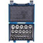 Набор головок, бит, насадок King Tony 4557MR набор торцевых головок глубоких 6 гран. 8-36мм 1/2