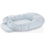 Cocon pentru bebelusi BabyJem 525 Saltea reductor 5 in 1 BabyNest Cushion Albastra