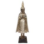 Декор Promstore 48361 Статуя Будда стоящий в плаще 45cm золотой