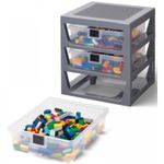 Набор детской мебели Lego 4095-G Стол-Стелаж 3 ящика Grey