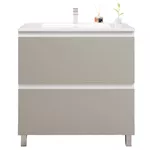Шкаф под умывальник Bayro Wings под столешницу/умывальник Allegro 1000 light grey, напольный