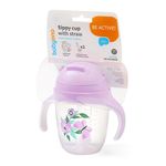 Cană cu pai BabyOno 1464/05 Cupa de baut cu un paie ponderat (liliac)