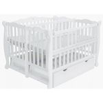 Кроватка детская для близнецов Goydalka DUO White