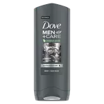 Gel de duş Dove Men Care Charcoal+Clay, 250 ml