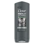 Gel de duş Dove Men Care Charcoal+Clay, 400 ml