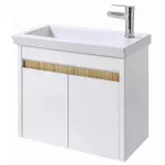 Dulap pentru lavoar Martat Isik 60cm (white/chestnut)