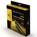 Cable HDMI to HDMI Active Optical 20.0m Cablexpert, 4K UHD, Ethernet, Blister, CCBP-HDMI-AOC-20M