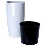 Ghiveci pentru flori Aleana 115044 Alfa d27x51 cm, beton gri deschis