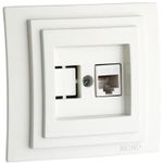 Розетка электрическая Mono Electric Розетка компьютерная RJ45 CAT6 Larissa