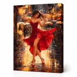 Tablou pe numere Ideyka KHO8498 40x50cm Eco, Dans sub ploaie