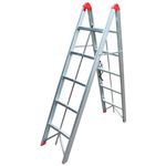 Лестница Bau Welt Pliabilă dublă Slim din aluminiu cu 5 tr.