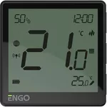 Termostat de cameră ENGO Controls EONE-BATB prin internet ZigBee cu baterie, black