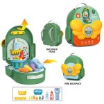 Bucătărie și veselă de jucărie ToyMall 008556 Set in rucsac Supermarket
