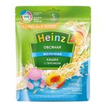 Heinz каша овсяная молочная c персиком Omega 3, 5+меc. 200г