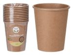 Set pahare de  hârtie  ECO 10buc, 250ml, maro