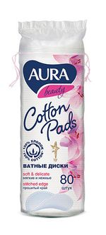 Ватные диски Aura (80 шт)