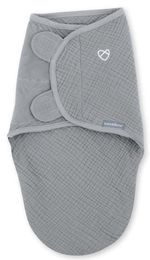 Аксессуар для пеленания Bright Starts 17386-076 Ingenuity Swaddle Me Granite din muselina (0-3 luni)