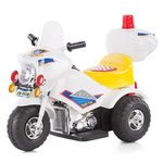 Электромобиль Chipolino электр.мотоцикл Police белый ELMP01601WH