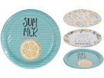 Set farfurii din  hârtie  EH Summer lemon 10buc, 23cm, 3 culori