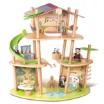 Домик для кукол Hape E3413 Căsuță pentru păpuși Casă din bambus a pandelor