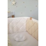 Protecție laterală pentru pătuț Veres 154.01.06 Бампер из 3 частей Звёздочка Бело-Бежевый