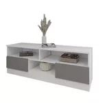 Comodă TV Smartex (16339) Т6 140cm TV Alb+Grafit