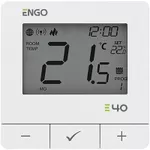 Termostat de cameră ENGO Controls E40-230W prin internet ZigBee/Wireless cu baterie, white