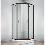 Душевая кабина Seranit Stream Alameda 900x900x2000 6 мм черный-мат