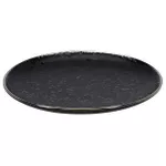 Farfurie Promstore 45817 Тарелка десертная 20cm Metallic Rim Black, керамика