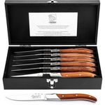 Set cuțite Laguiole Luxury Line 6 Steak Knives Rose Wood in cutie lemn