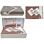 Домашний текстиль Promstore 57065.1 Lenjerie de pat 2pers NewHome Pike Brown cu broderie
