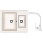 Мойка кухонная со смесителем Dr.Gans Astra 620K + SanDonna F 7103 alb