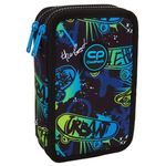 Школьный пенал CoolPack F066930 Penar Skate Night (2 compart., echipat)
