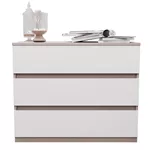 Comodă Bayro Harmony 1000x810x450 серый камень фасад белый