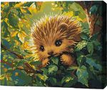 Tablou pe numere BrushMe RMG0009FC 30x40сm (fără cutie) Arici în frunze