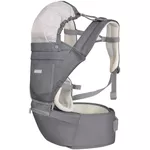 Marsupiu pentru copii Kikka Boo 31108010071 Marsupiu 3 in 1 Chloe Mesh Grey