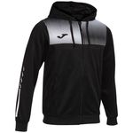 Îmbrăcăminte sport Joma Supernova IV Zip-Up Hoodie Black White (S) 103315.102
