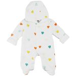 Детская одежда Minikin 241901756 Muslin Комбинезон с капюшоном сердечко 0-1 мес (56 см)