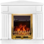 Камин электрический ArtFlame Marina de colt & Galileo gold, 1000x1000x500 mm, Alb