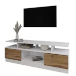 Comodă TV Smartex (16546) Т9 200cm TV Alb+Stejar inchis