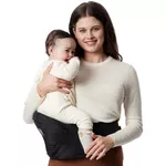 Marsupiu pentru copii Momcozy HC002-BL12NB-A Suport ergonomic pe sold Carrier Black Medium