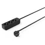 Filtru electric Hama 223012 3-Way Power Strip Touch Protect 1.4m black