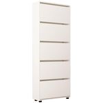 Raft pentru încălțăminte Mobildor-Lux Leo 90x27x203H cm White