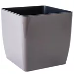 Ghiveci pentru flori Aleana 115083 Cvadro 16x16x15.5 cm, cappuccino